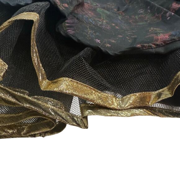 Vintage 90s Amy Too! Byer California Girls 12 Floral Party Dress Puff Sleeve - Picture 8 of 9